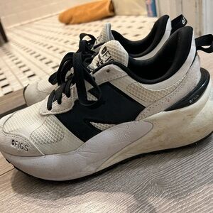 FIGS New Balance Black and White Sneakers